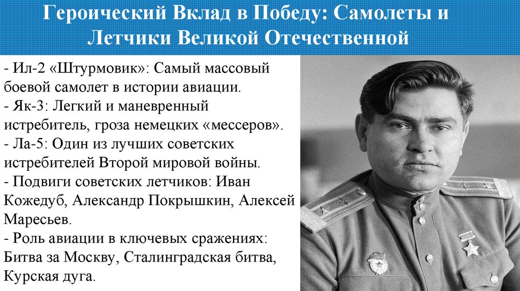 Героический Вклад в Победу: Самолеты и Летчики Великой Отечественной