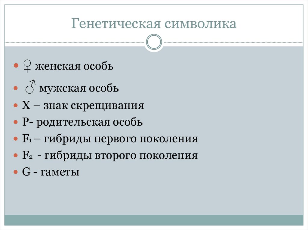 Генетическая символика