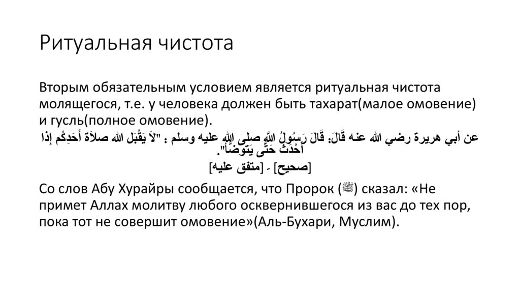 Ритуальная чистота