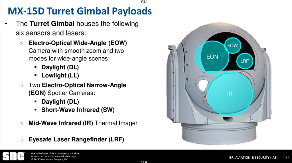 MX-15D Turret Gimbal Payloads