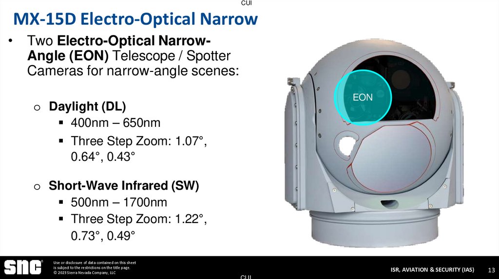 MX-15D Electro-Optical Narrow