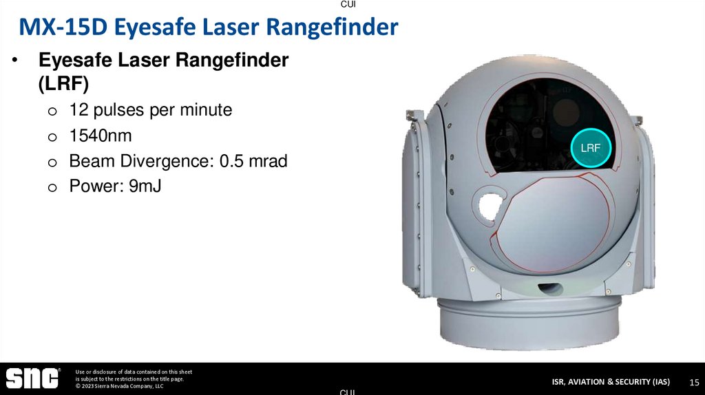 MX-15D Eyesafe Laser Rangefinder