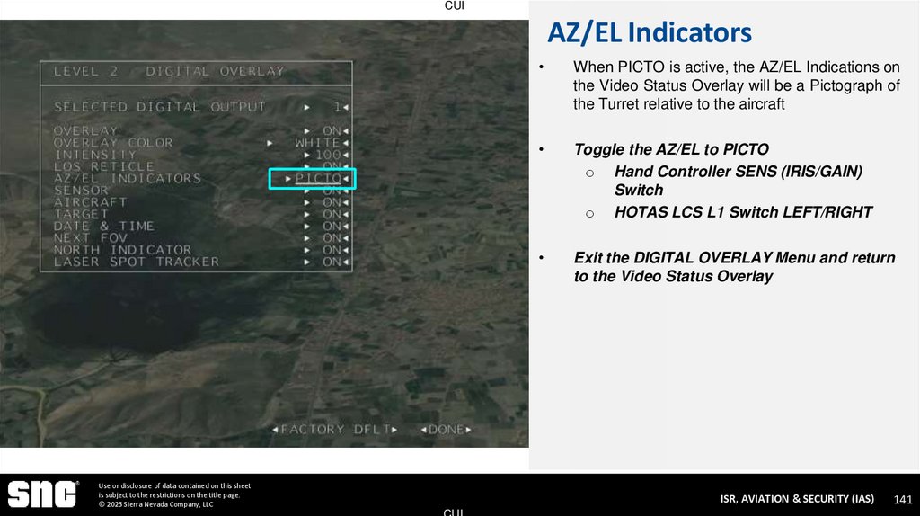 AZ/EL Indicators