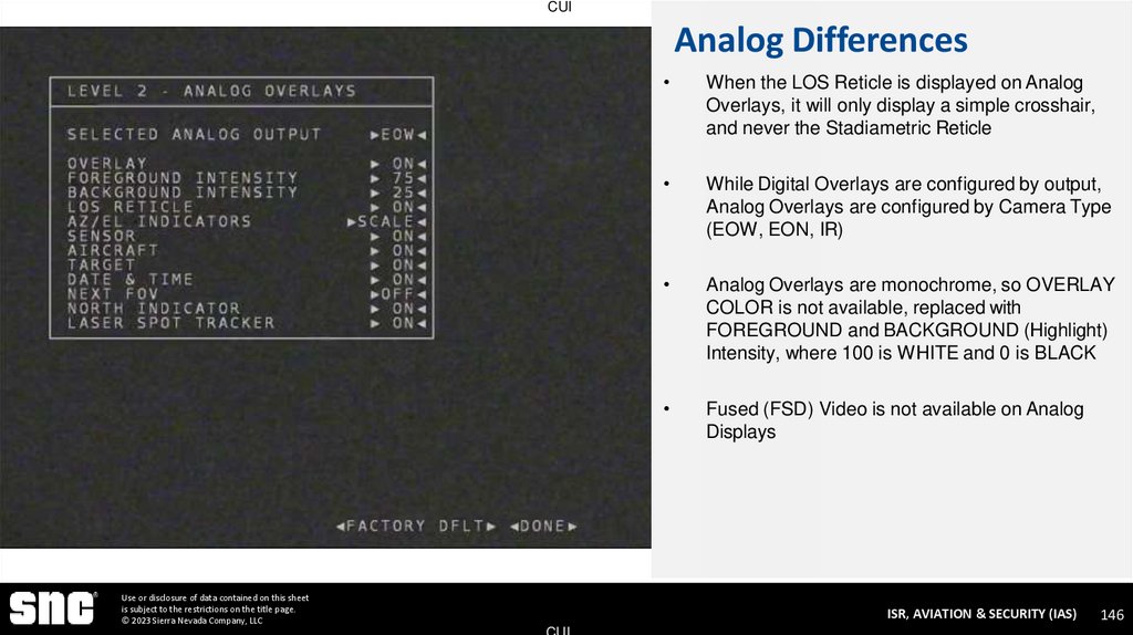 Analog Differences