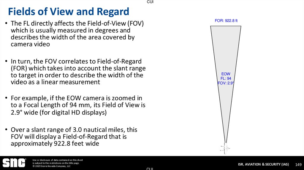Fields of View and Regard