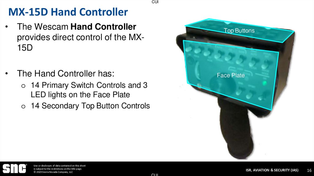 MX-15D Hand Controller