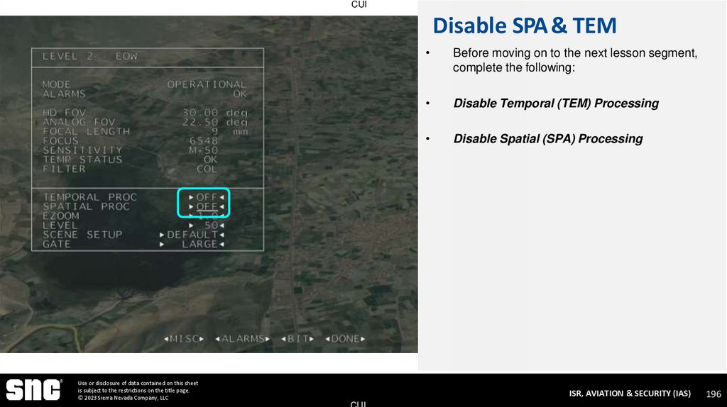 Disable SPA & TEM