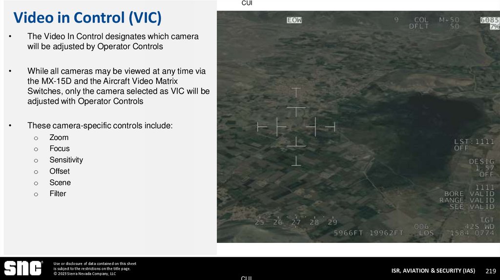 Video in Control (VIC)