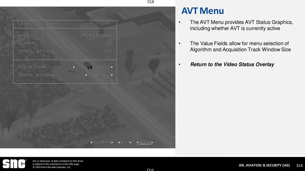 AVT Menu
