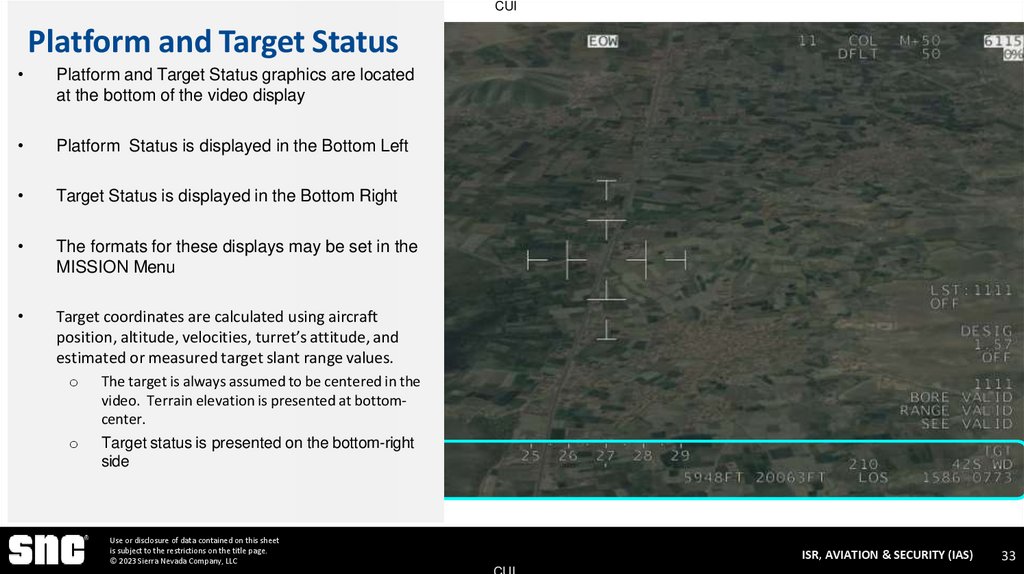 Platform and Target Status