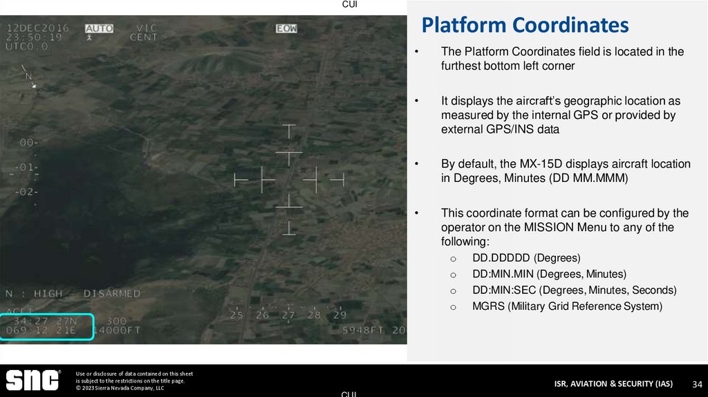 Platform Coordinates
