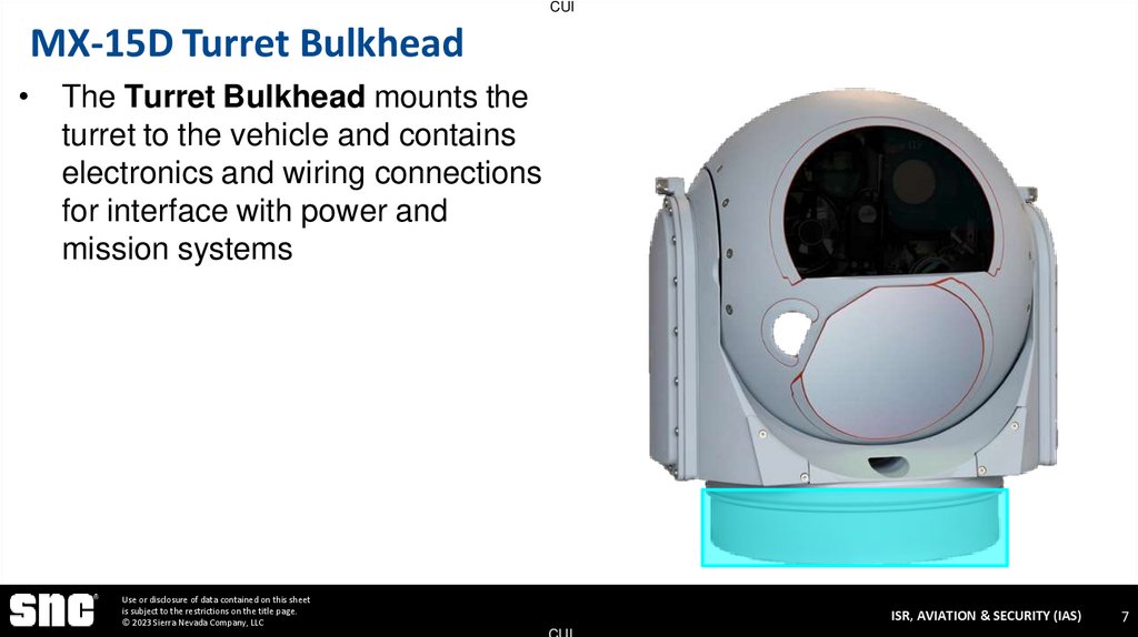 MX-15D Turret Bulkhead