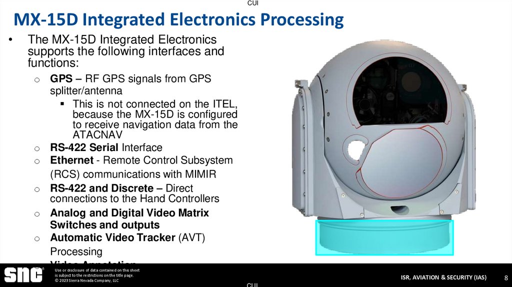 MX-15D Integrated Electronics Processing