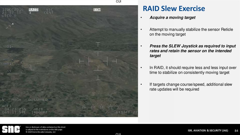 RAID Slew Exercise