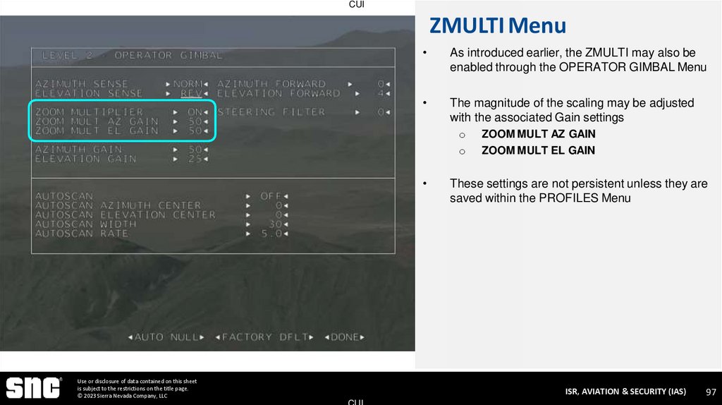 ZMULTI Menu