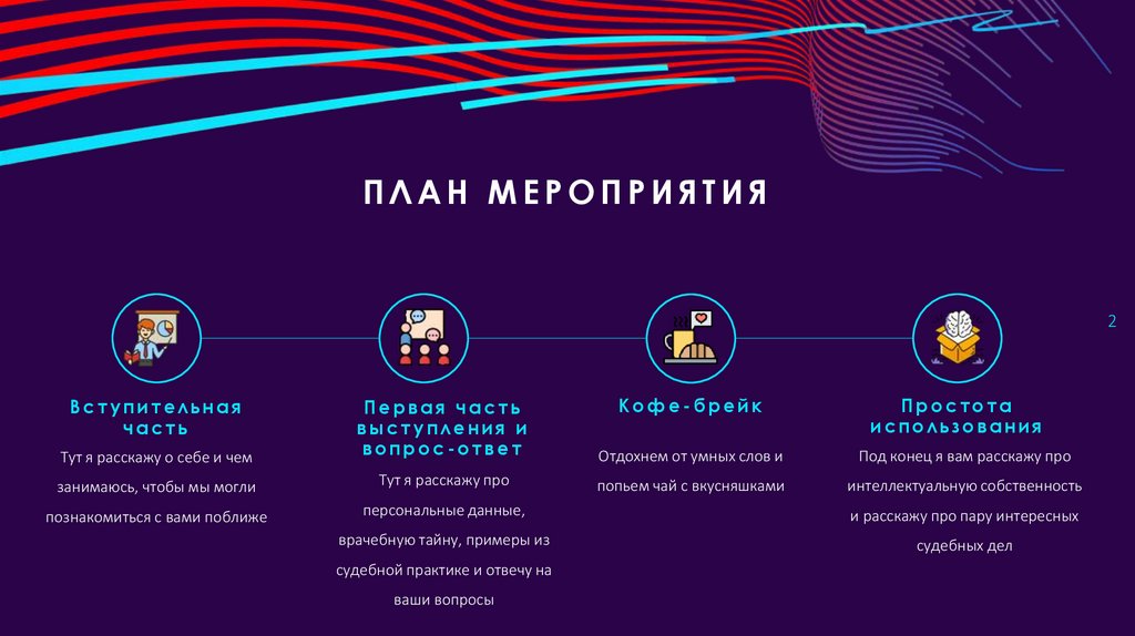 План мероприятия