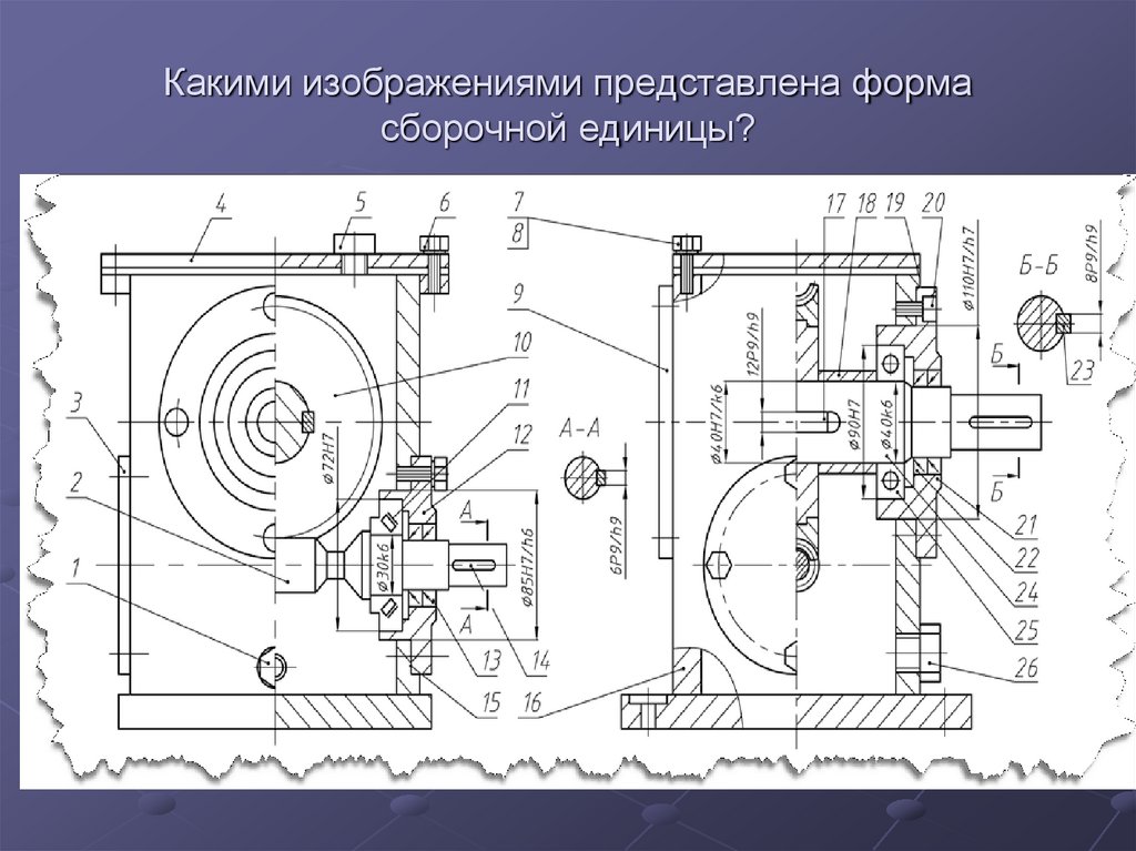 Какими изображениями представлена форма сборочной единицы?