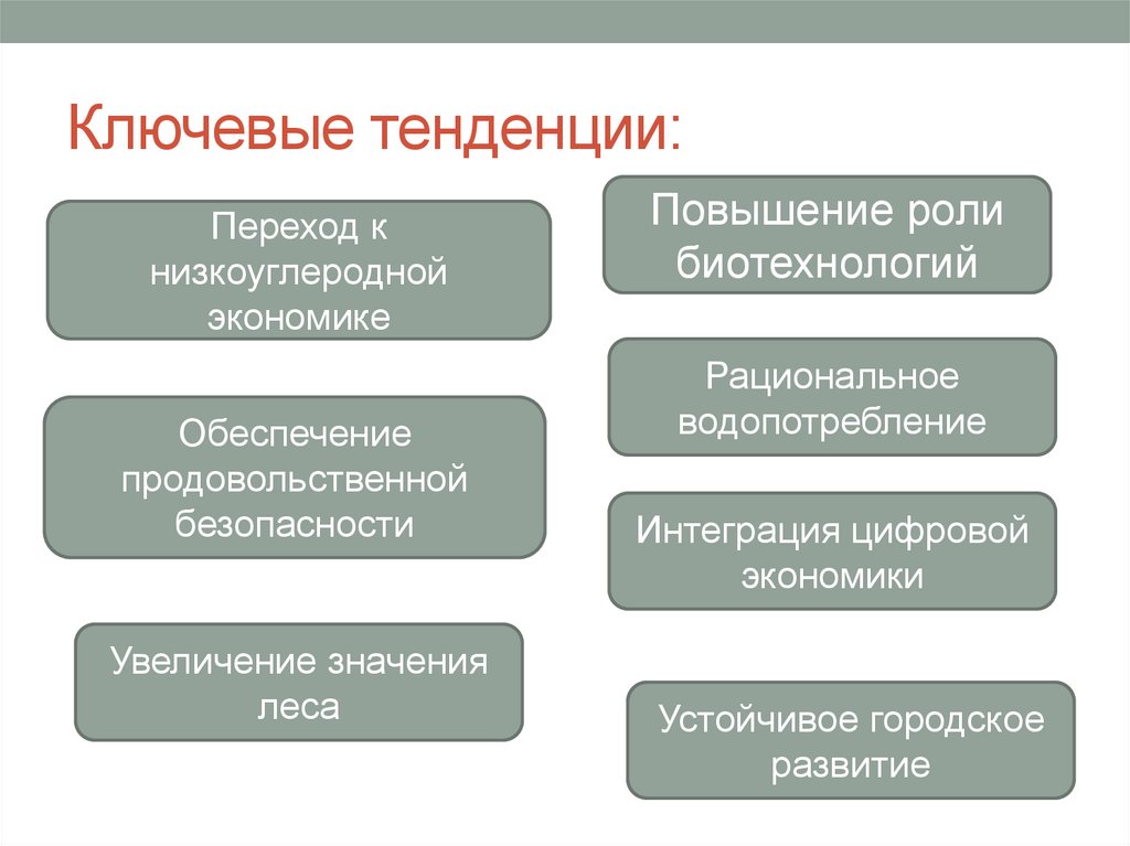 Ключевые тенденции: