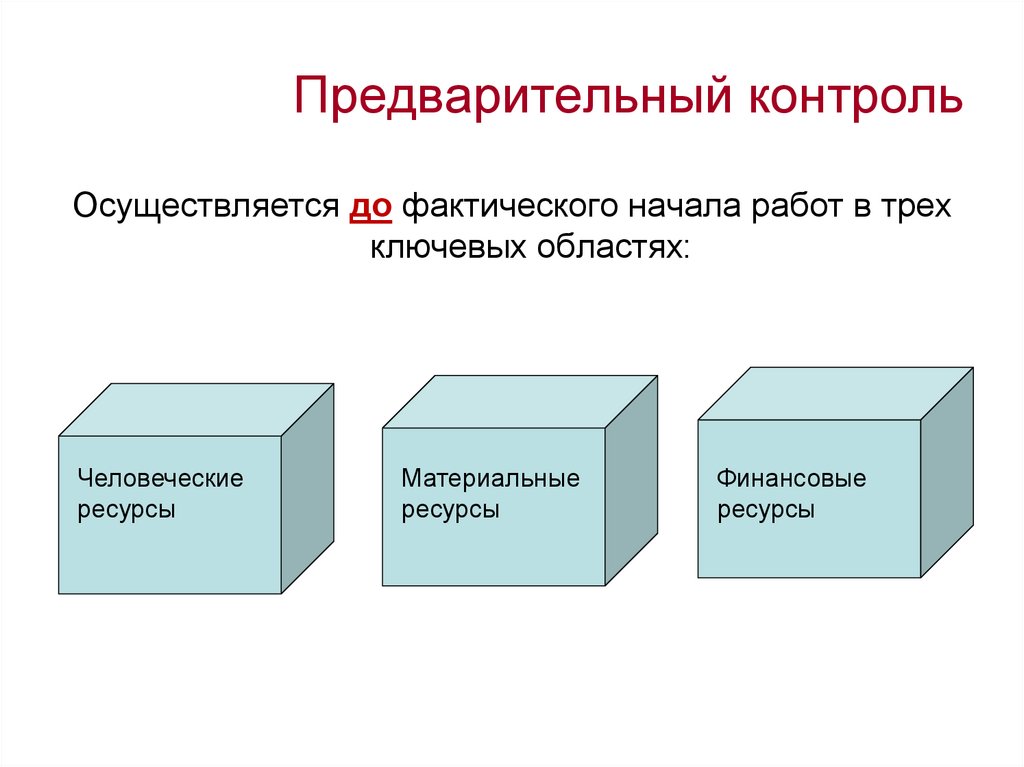 Предварительный контроль