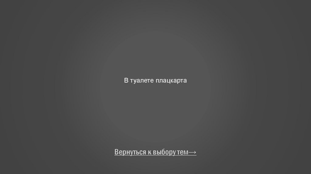 В туалете плацкарта