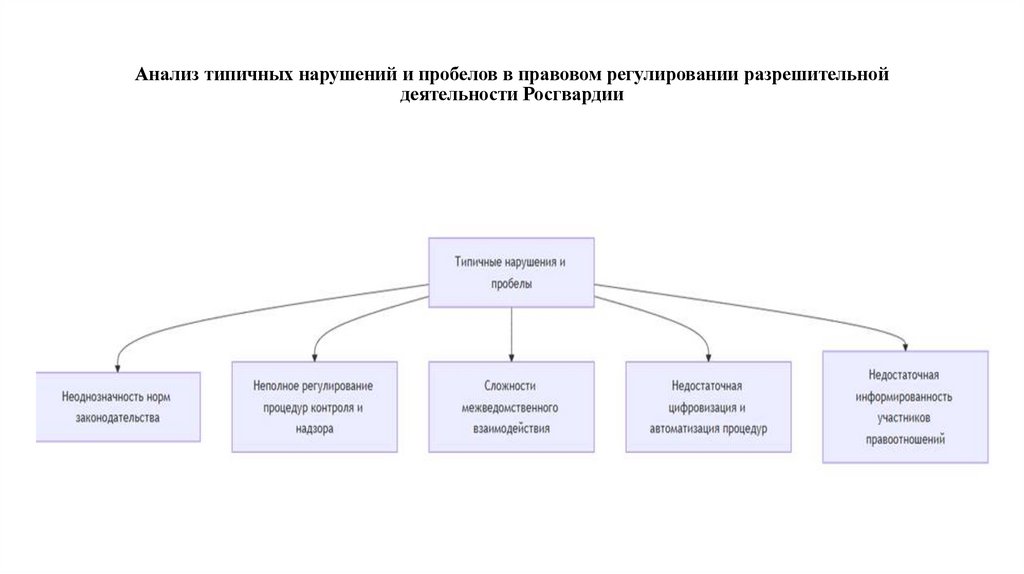 Анализ типичных нарушений и пробелов в правовом регулировании разрешительной деятельности Росгвардии 