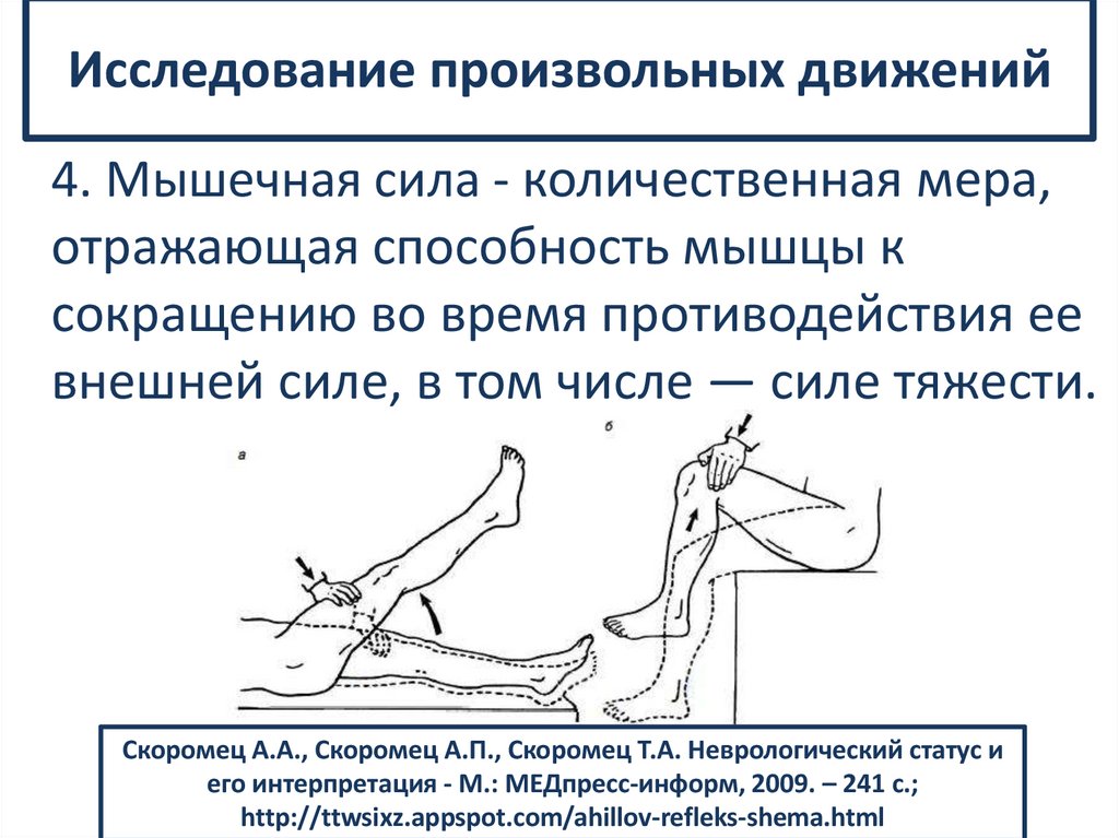 Исследование произвольных движений