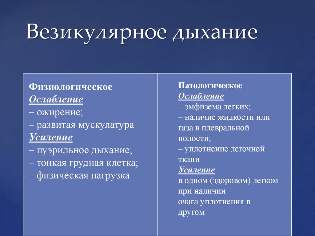 Везикулярное дыхание