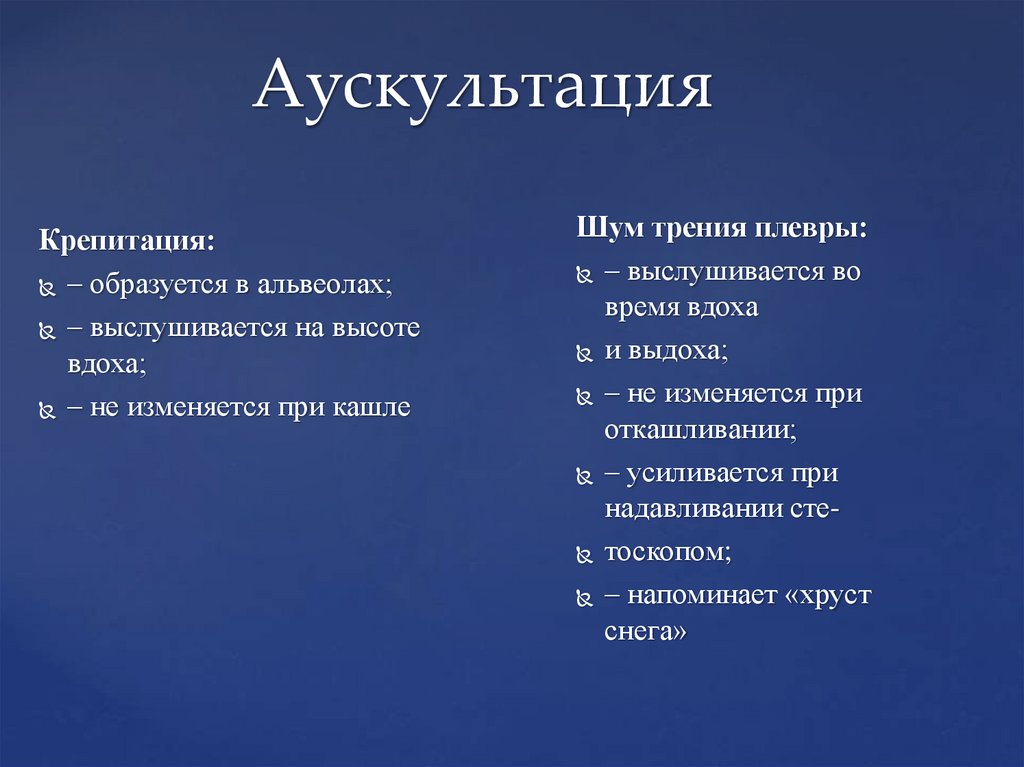 Аускультация