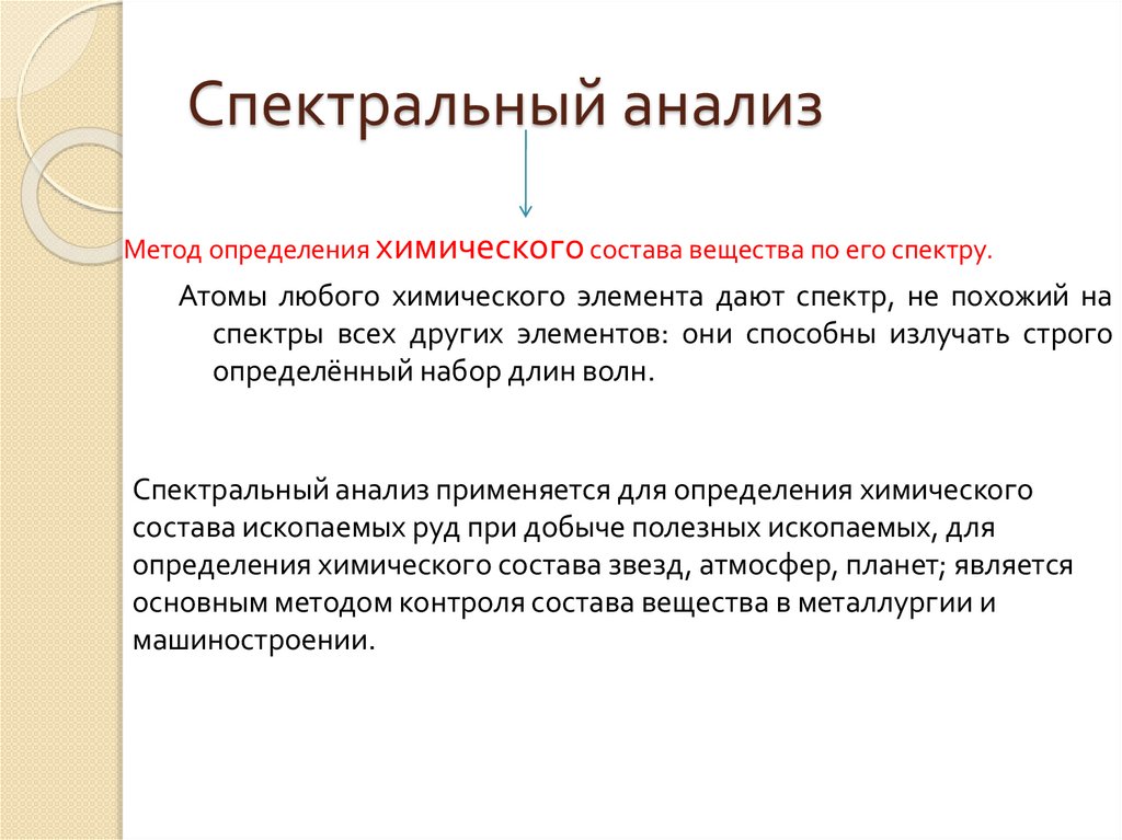 Спектральный анализ