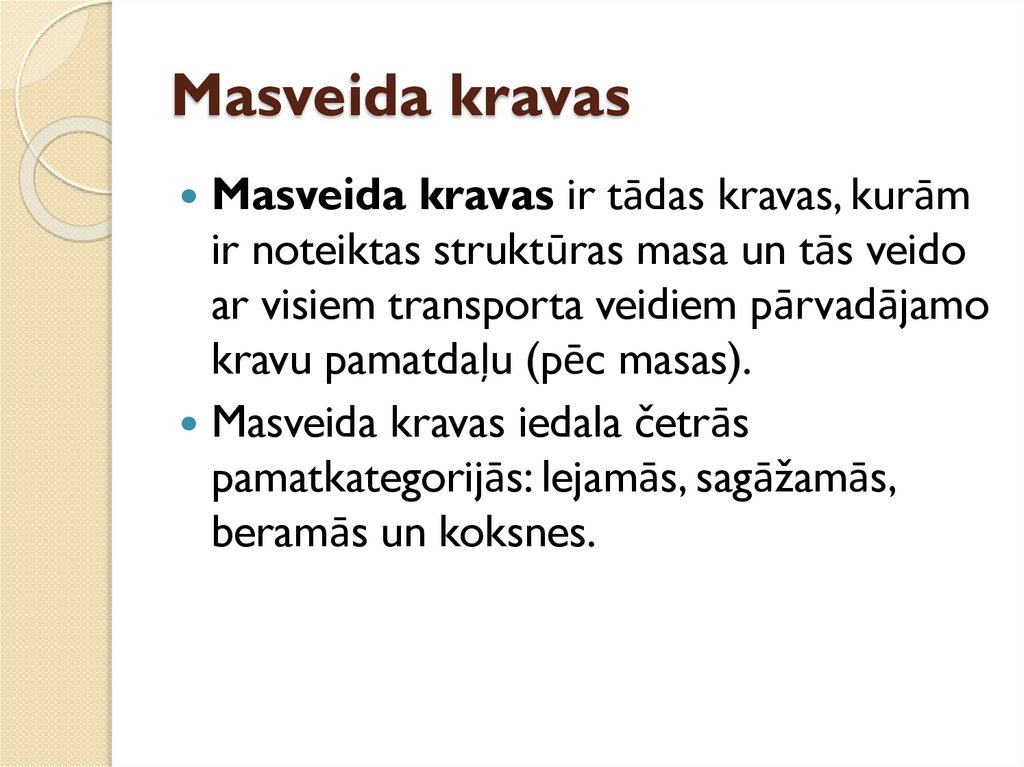 Masveida kravas