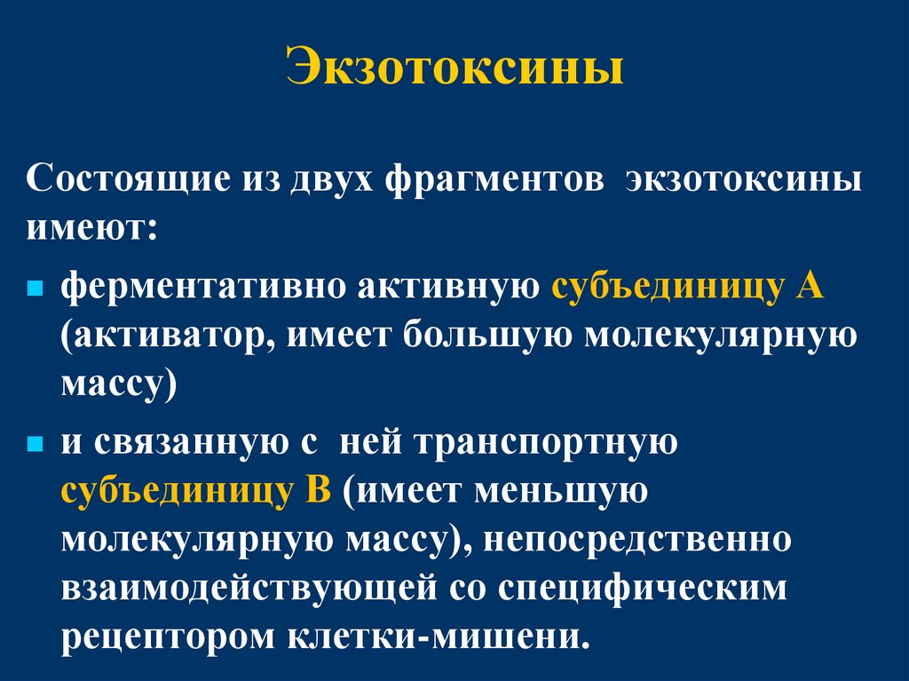 Экзотоксины