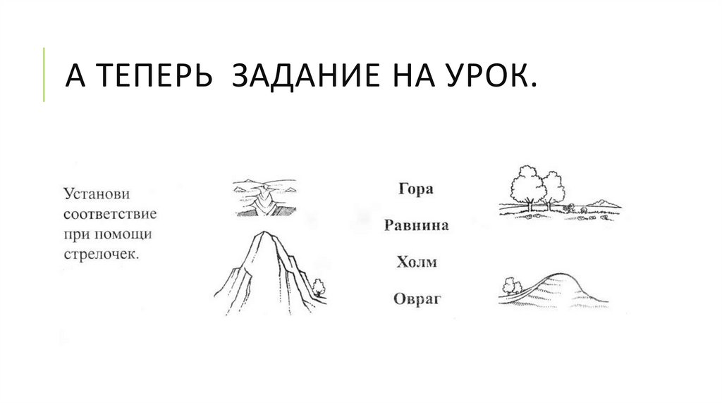 А теперь задание на урок.