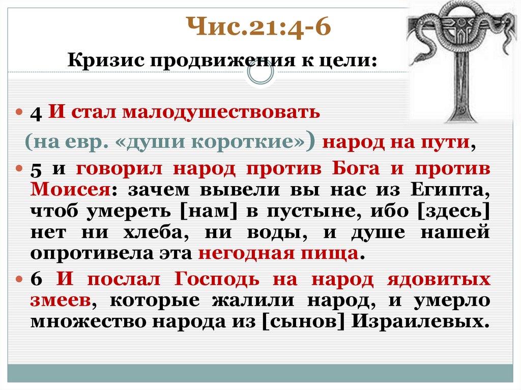 Чис.21:4-6