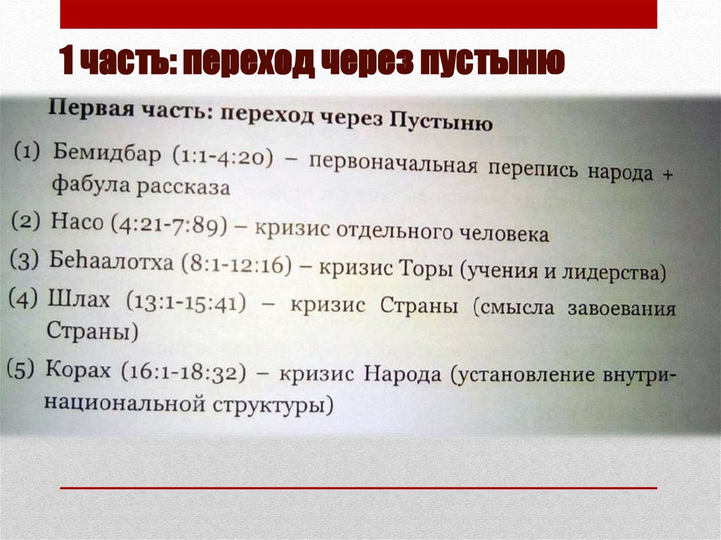 1 часть: переход через пустыню