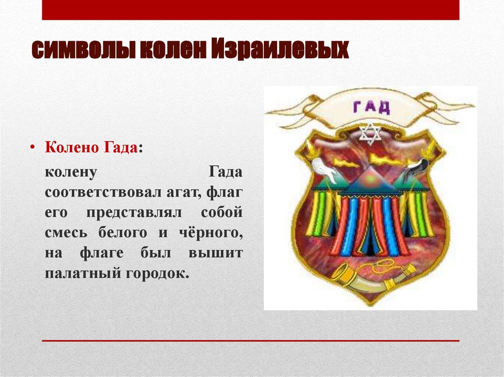 символы колен Израилевых