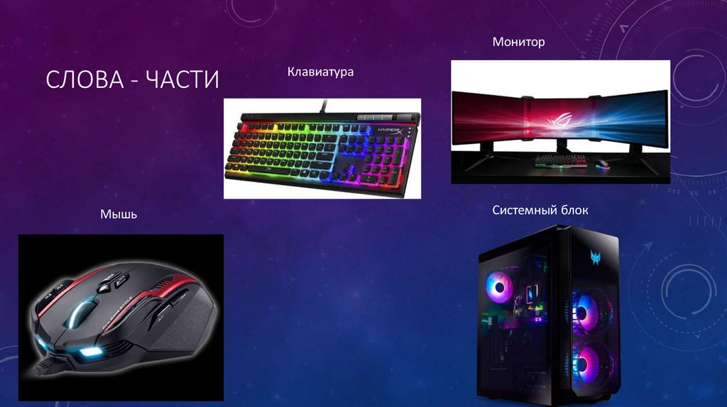 Слова - части