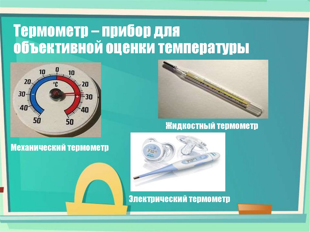 Термометр – прибор для объективной оценки температуры