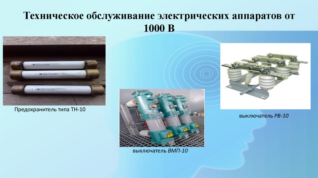 Техническое обслуживание электрических аппаратов от 1000 В