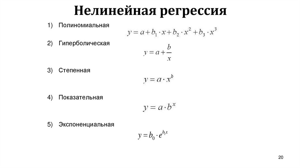 Нелинейная регрессия