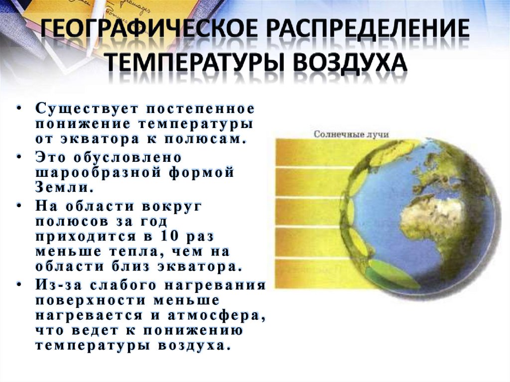 Географическое распределение температуры воздуха