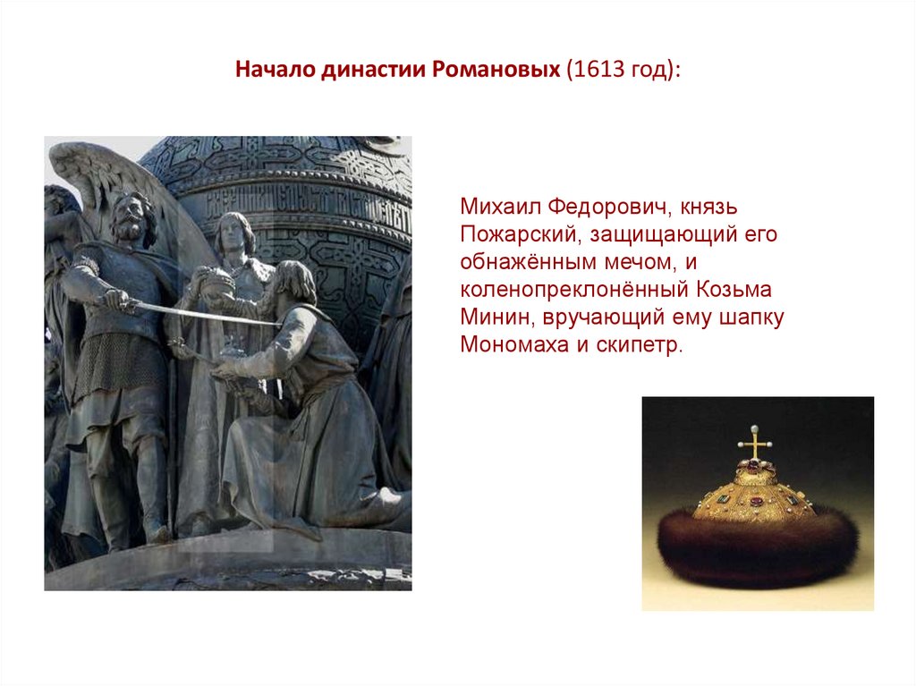 Начало династии Романовых (1613 год):