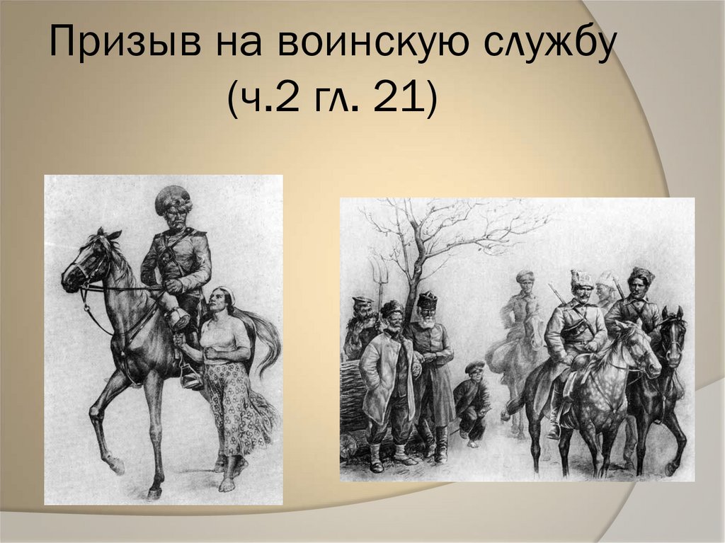 Призыв на воинскую службу (ч.2 гл. 21)