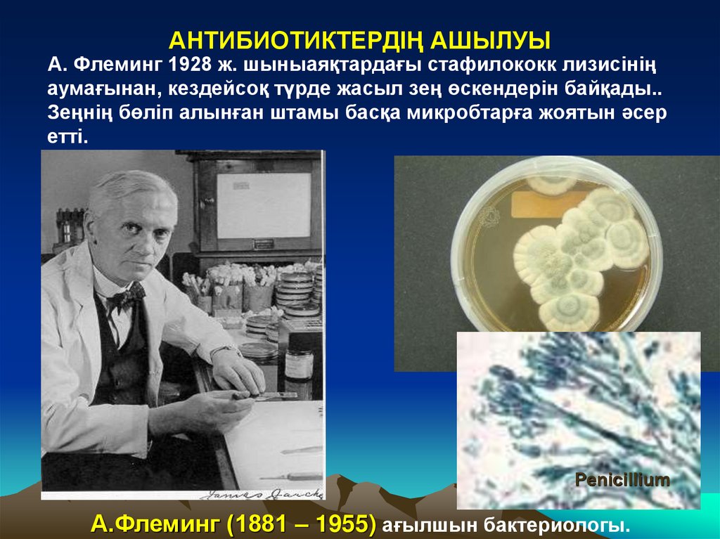 АНТИБИОТИКТЕРДІҢ АШЫЛУЫ