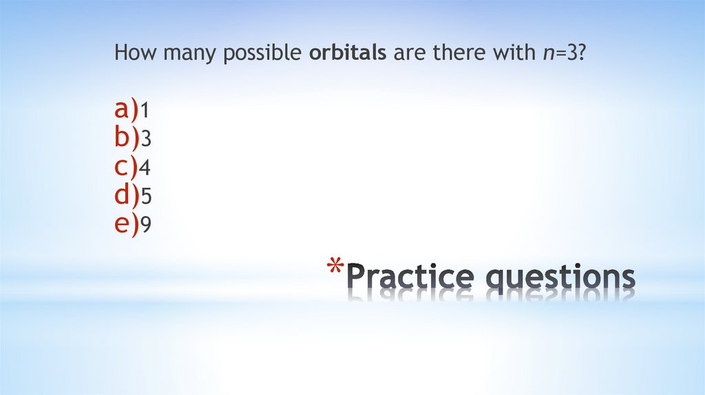 Practice questions
