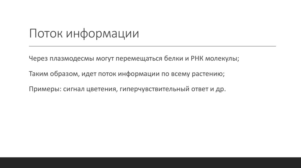 Поток информации