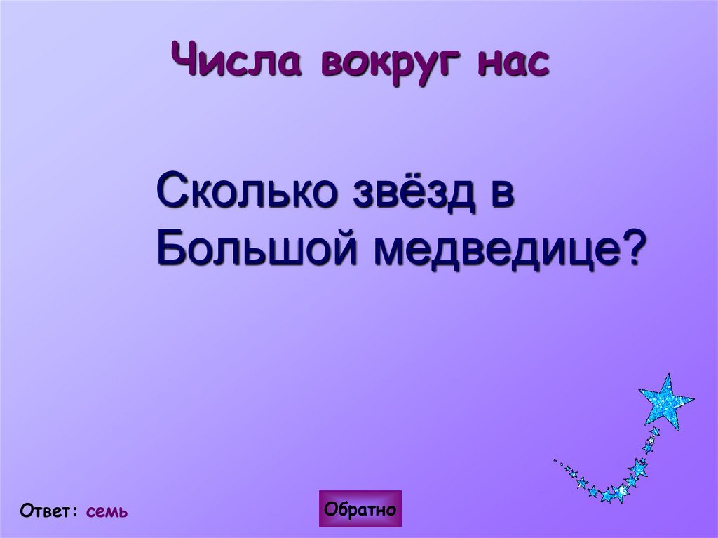 Числа вокруг нас