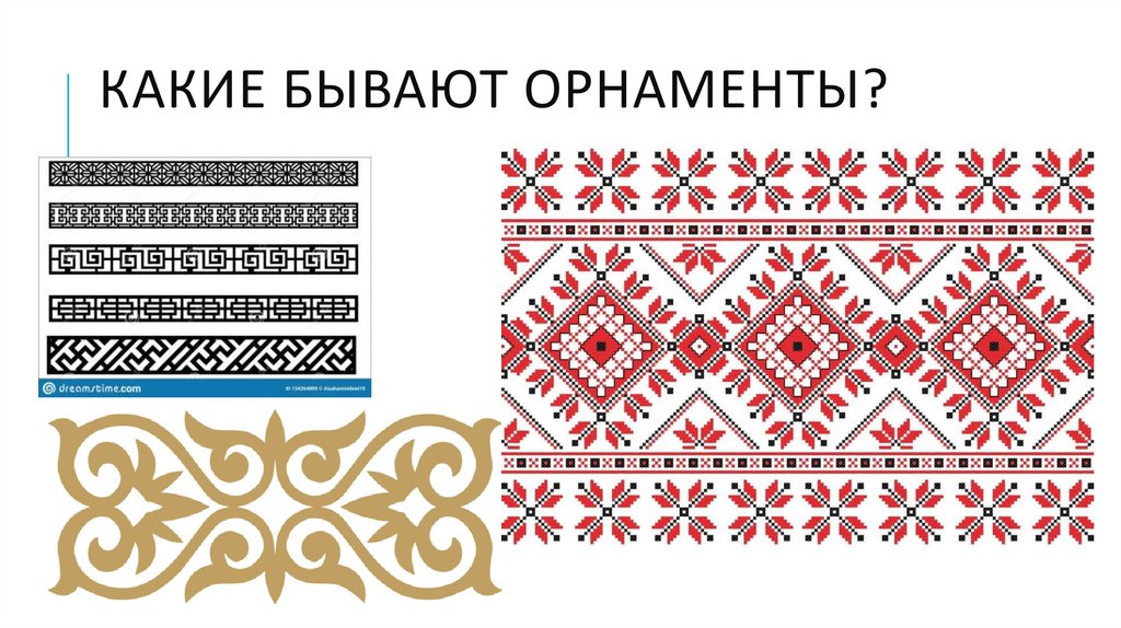 Какие бывают орнаменты?