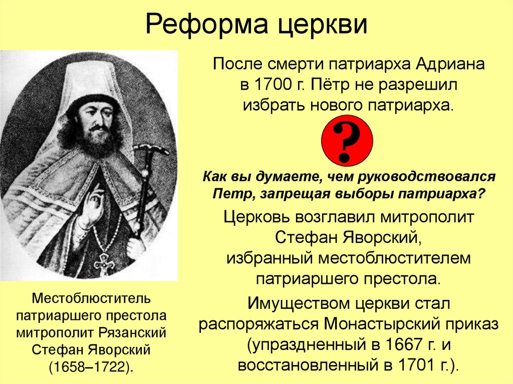 Реформа церкви