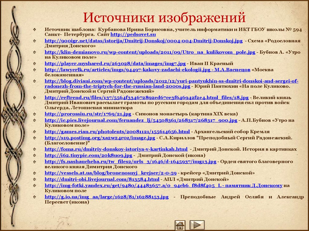 Источники изображений