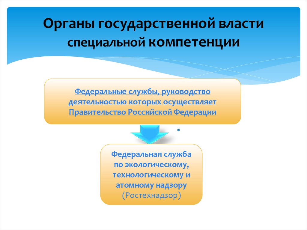 Органы государственной власти специальной компетенции